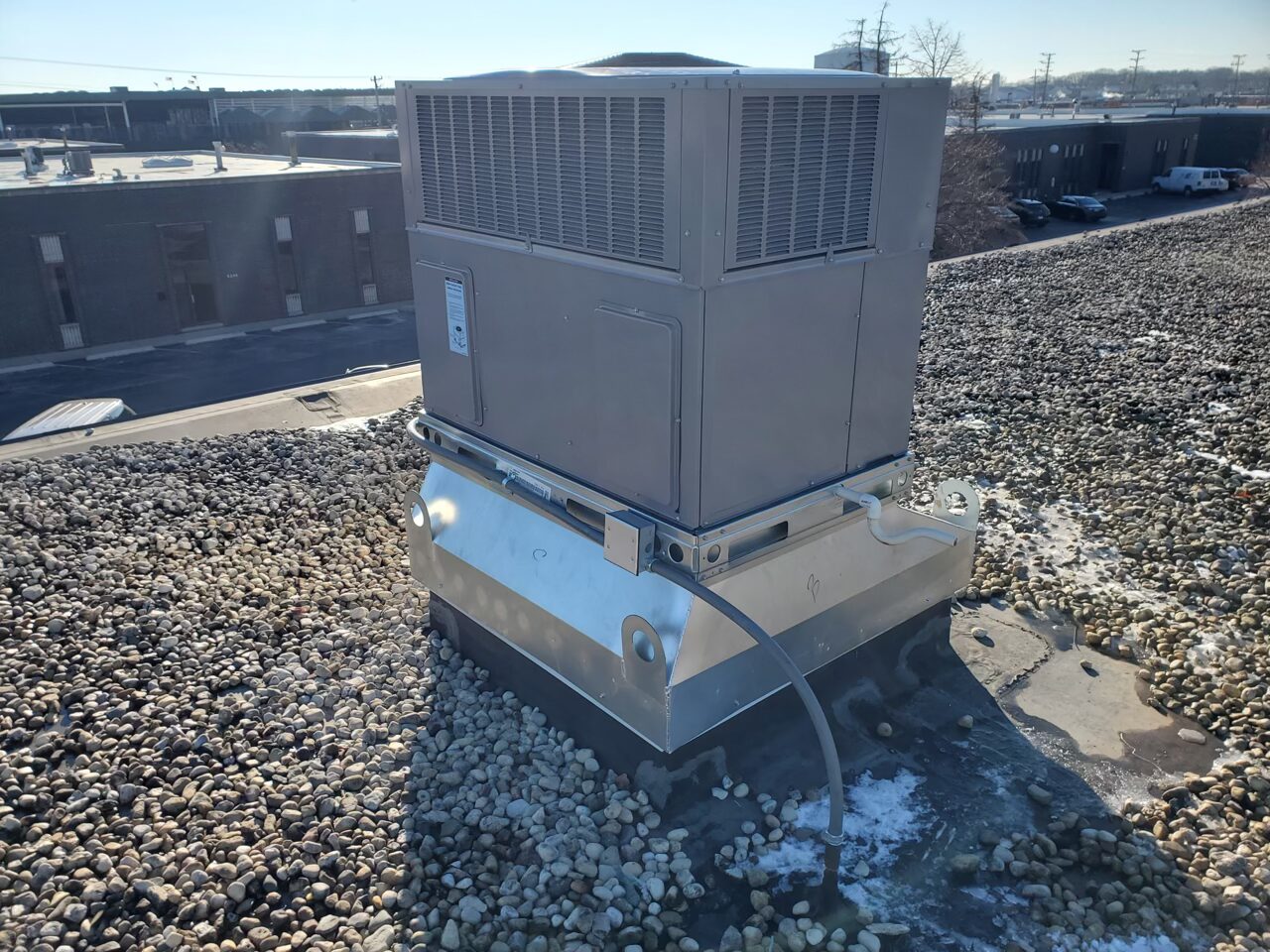 Curb Adapter installed